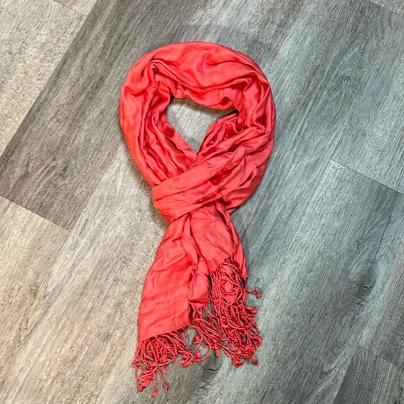 Apt 9 Scarf pashmina wrap - coral - Picture 1 of 3